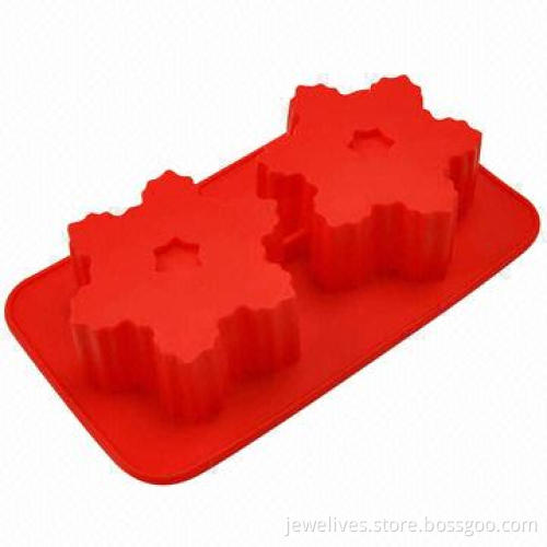 Silicone snowflake candy mold